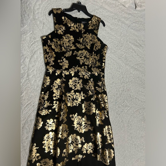 Women’s Donna Ricco gold and black dress size 12 - Picture 6 of 9